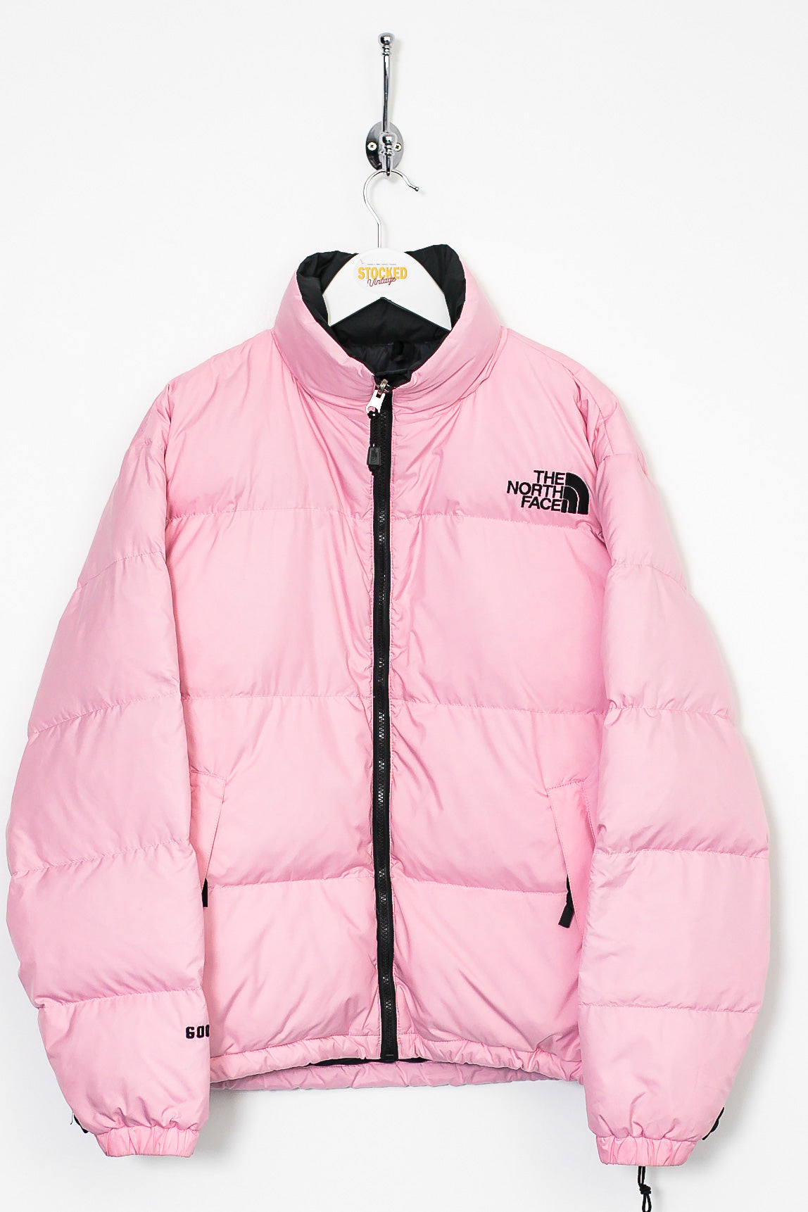 Womens north face pink puffer clearance jacket