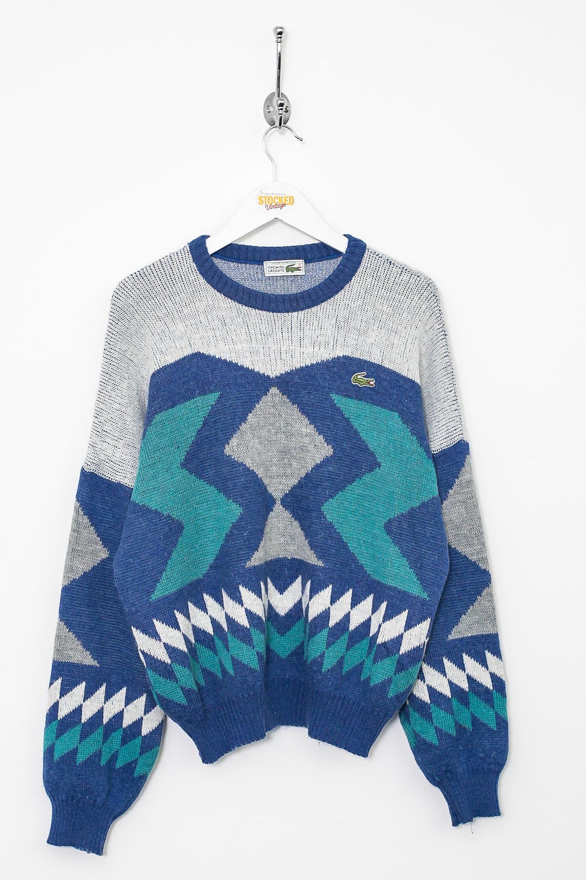 Womens 90s Lacoste Knit Sweatshirt (L)