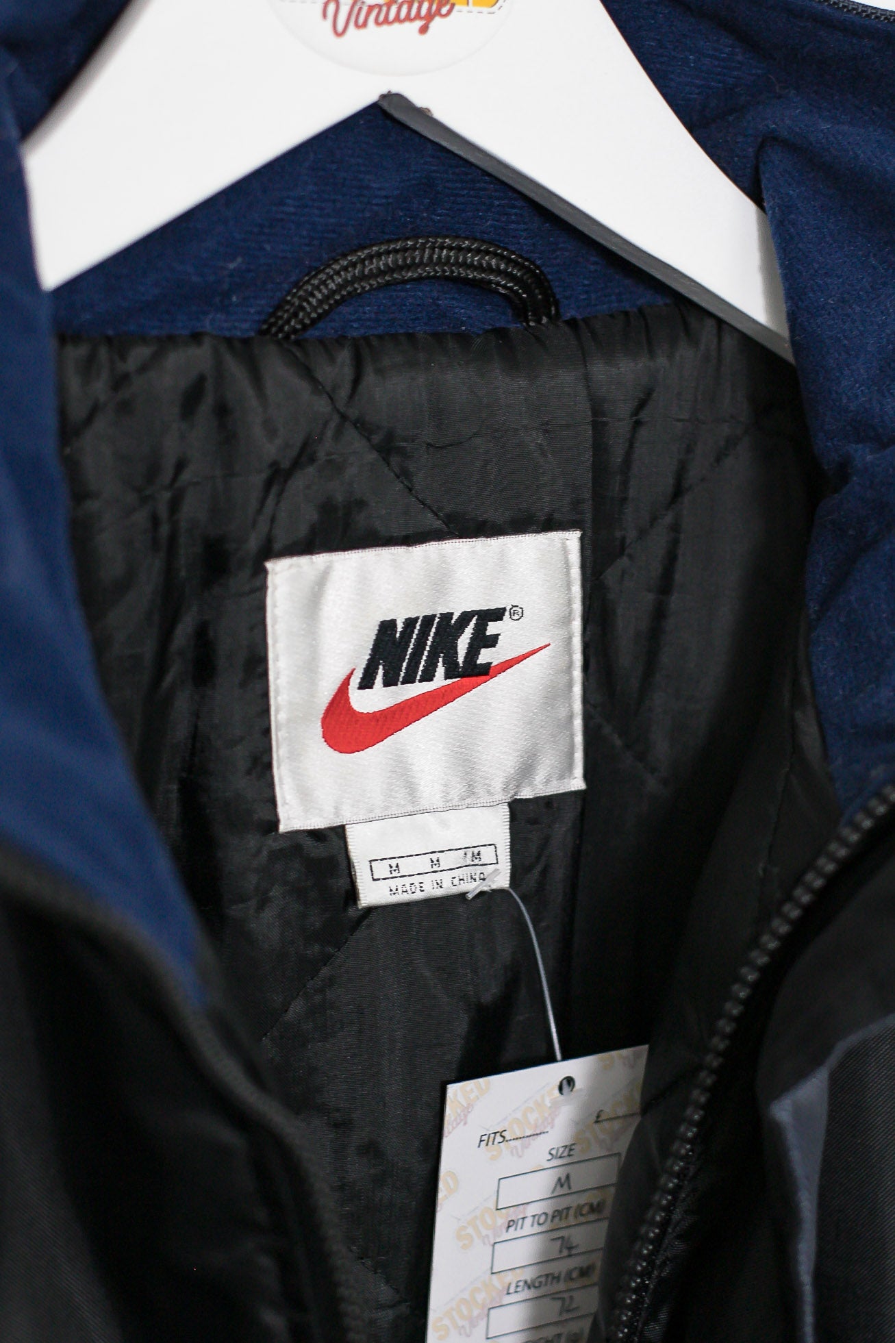 90s Nike 1/4 Zip Padded Coat (M) – Stocked Vintage