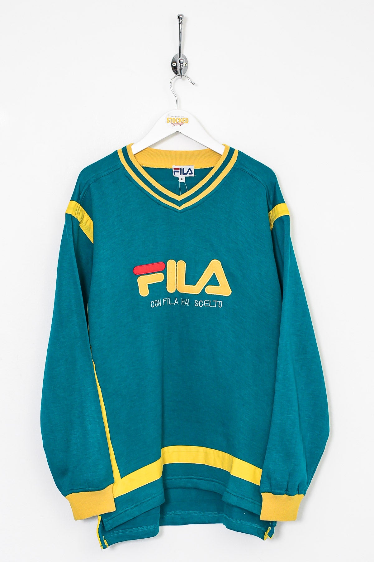 Orange sale fila sweater