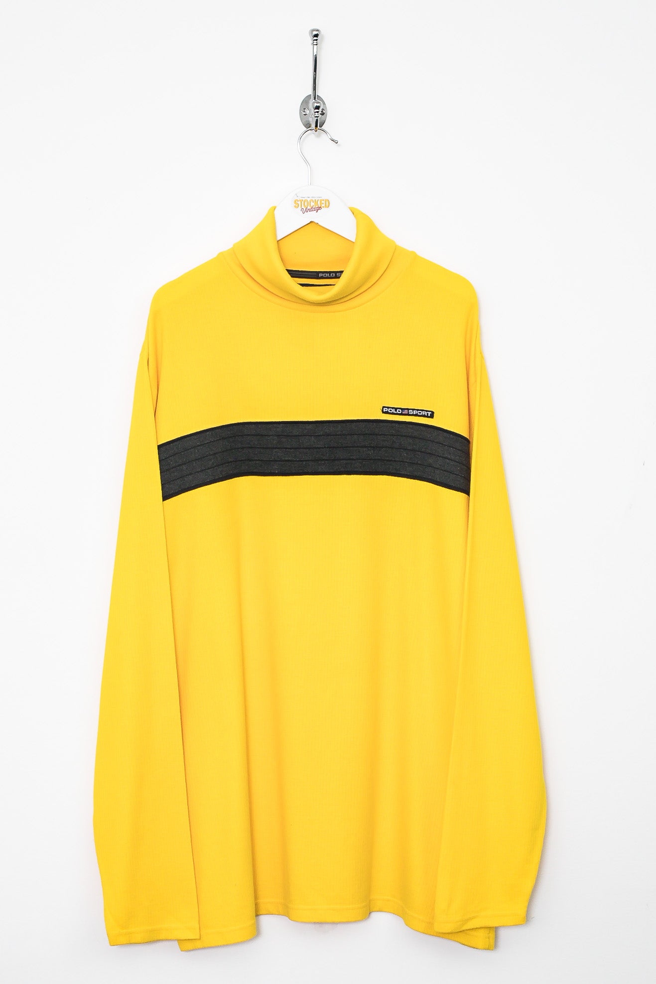 Polo sport yellow outlet sweatshirt