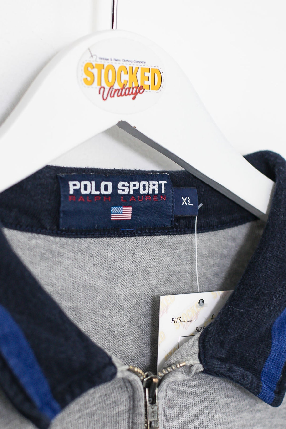 90s Ralph Lauren Polo Sport 1/4 Zip Sweatshirt (XL)