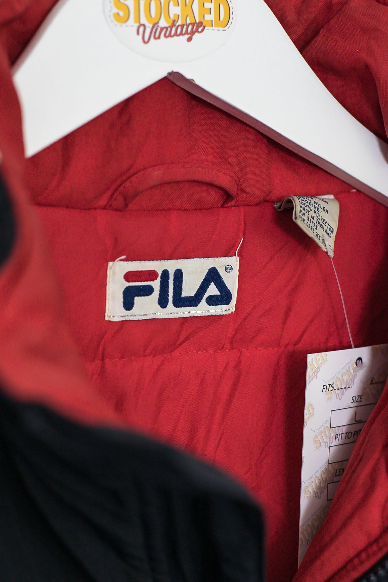 Size hot sale fila jacket