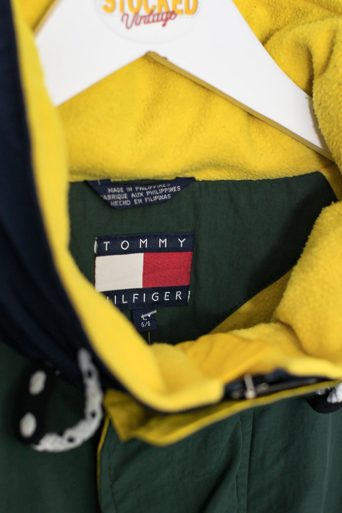 90s Tommy Hilfiger Fleece Lined Jacket (L)