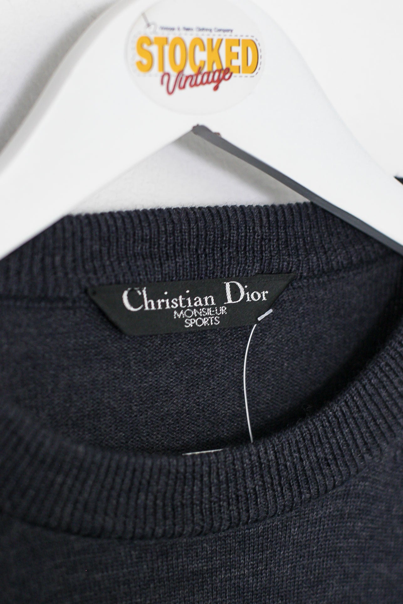 90s Christian Dior Knit Sweatshirt (M) – Stocked Vintage