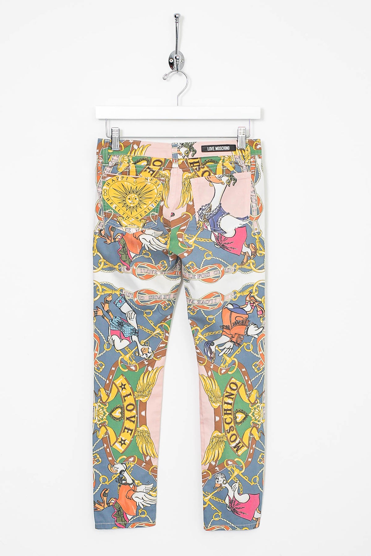 Womens Moschino Hip Hop Duck Cropped Jeans (S)