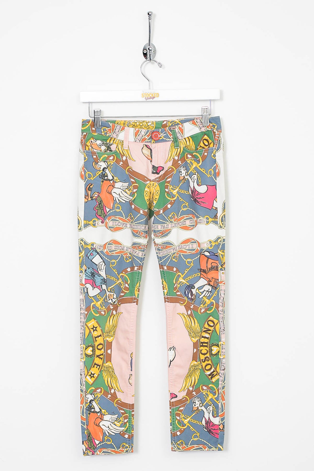 Womens Moschino Hip Hop Duck Cropped Jeans (S)