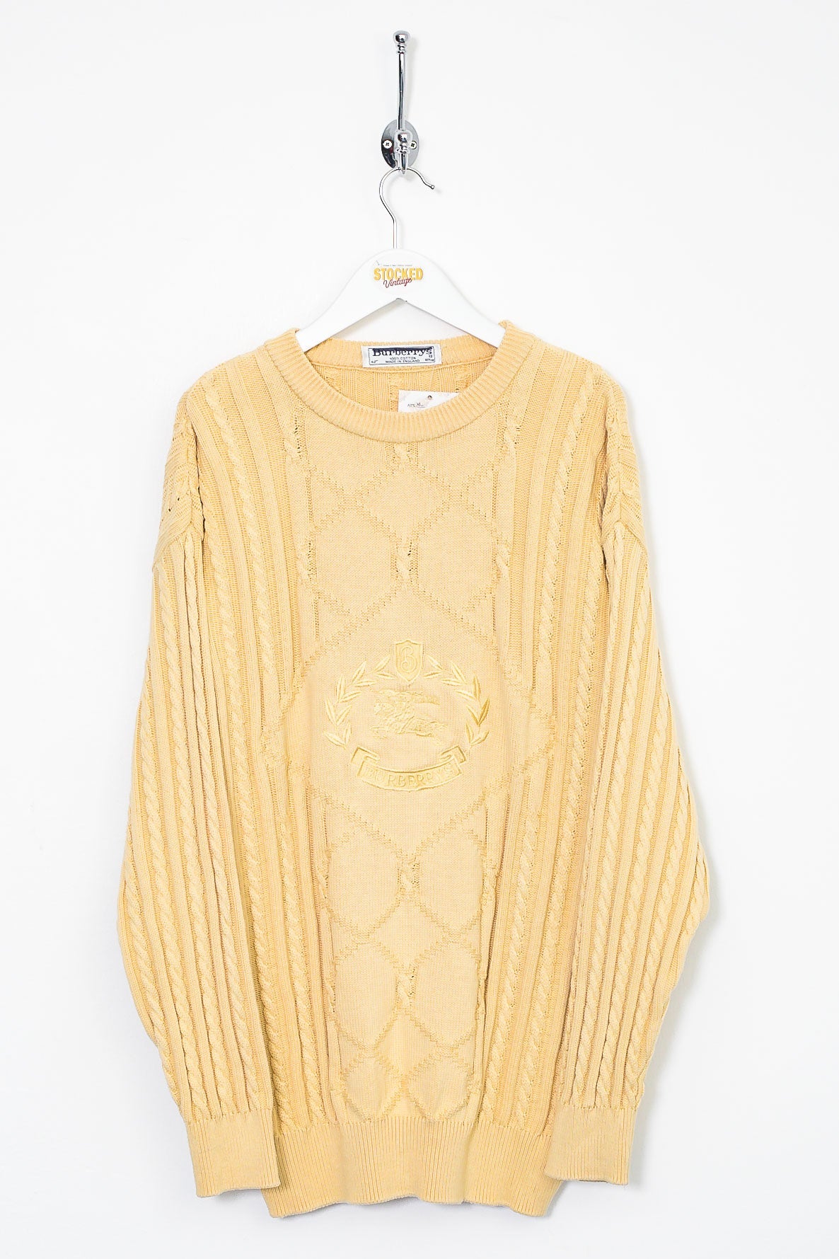 90s Burberry Knit Sweatshirt (XL) – Stocked Vintage