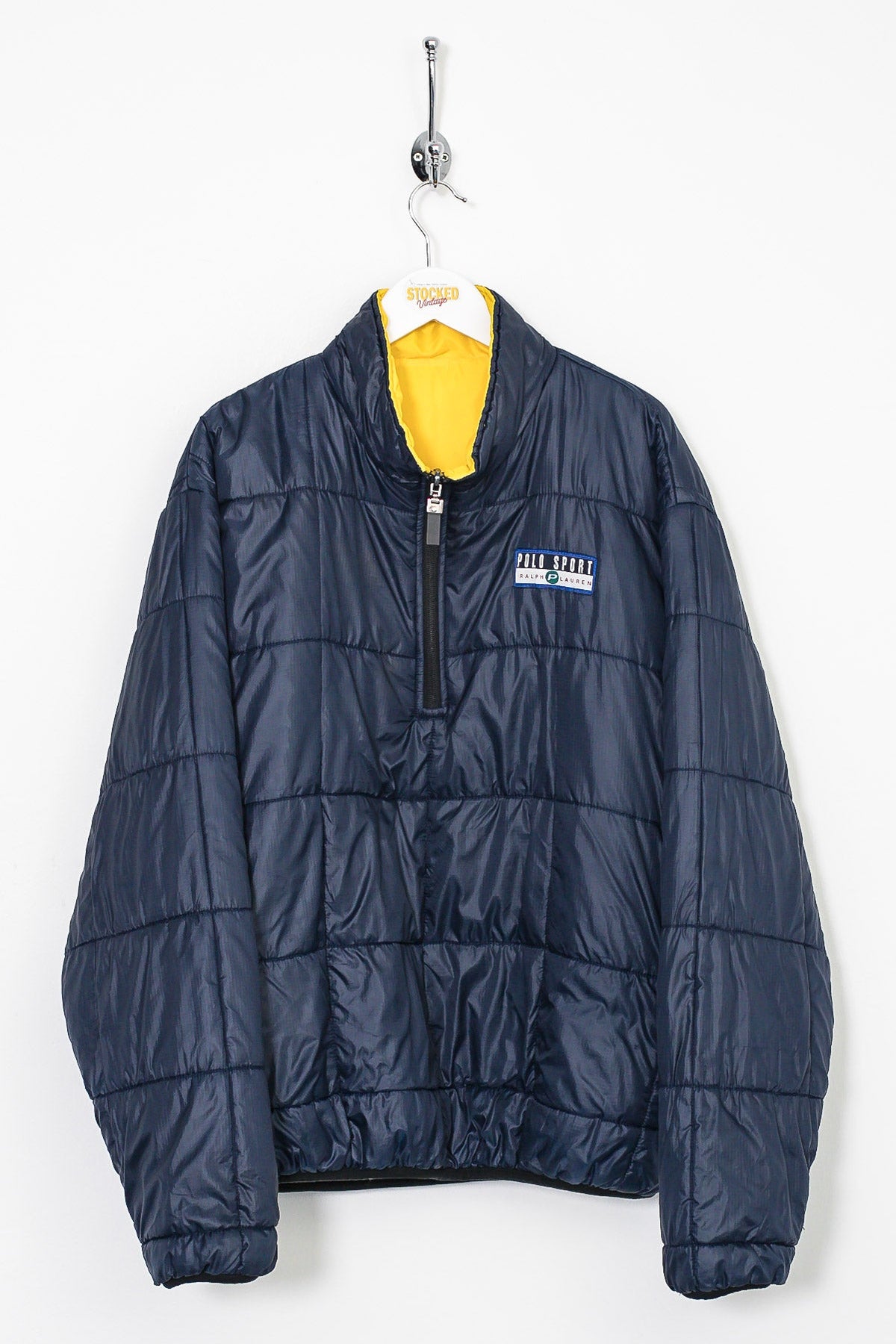 90s Ralph Lauren Polo Sport Reversible Puffer Jacket (M)