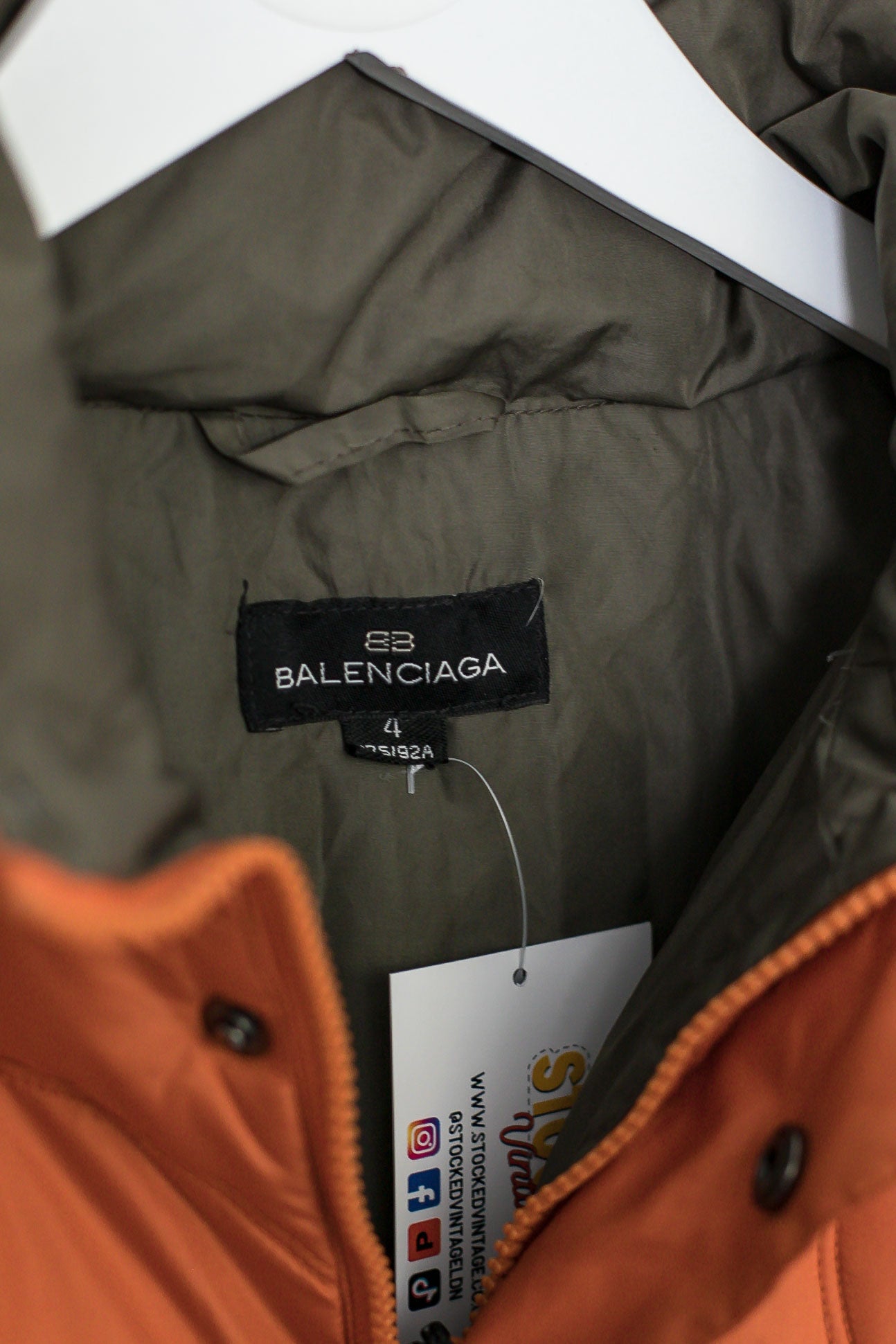 Balenciaga deals orange jacket