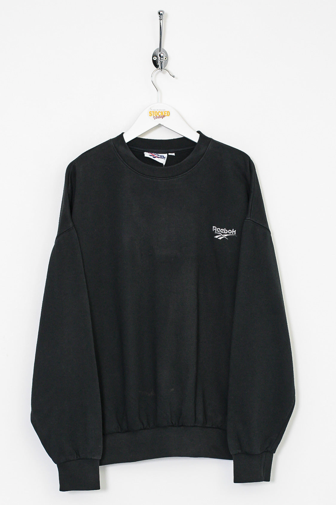 Reebok vintage sweatshirt mens hot sale black