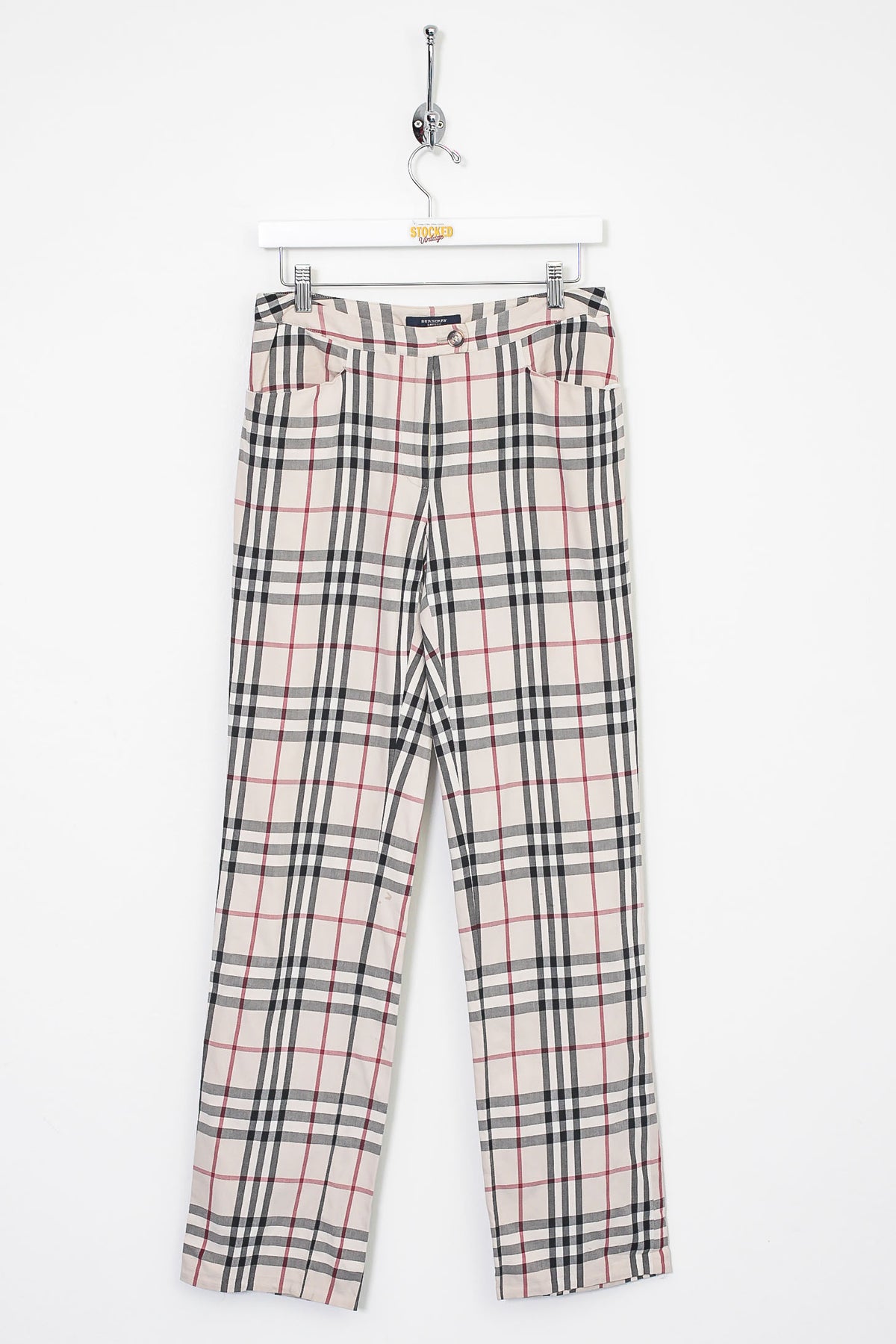 Womens Burberry Nova Check Trousers (S) – Stocked Vintage