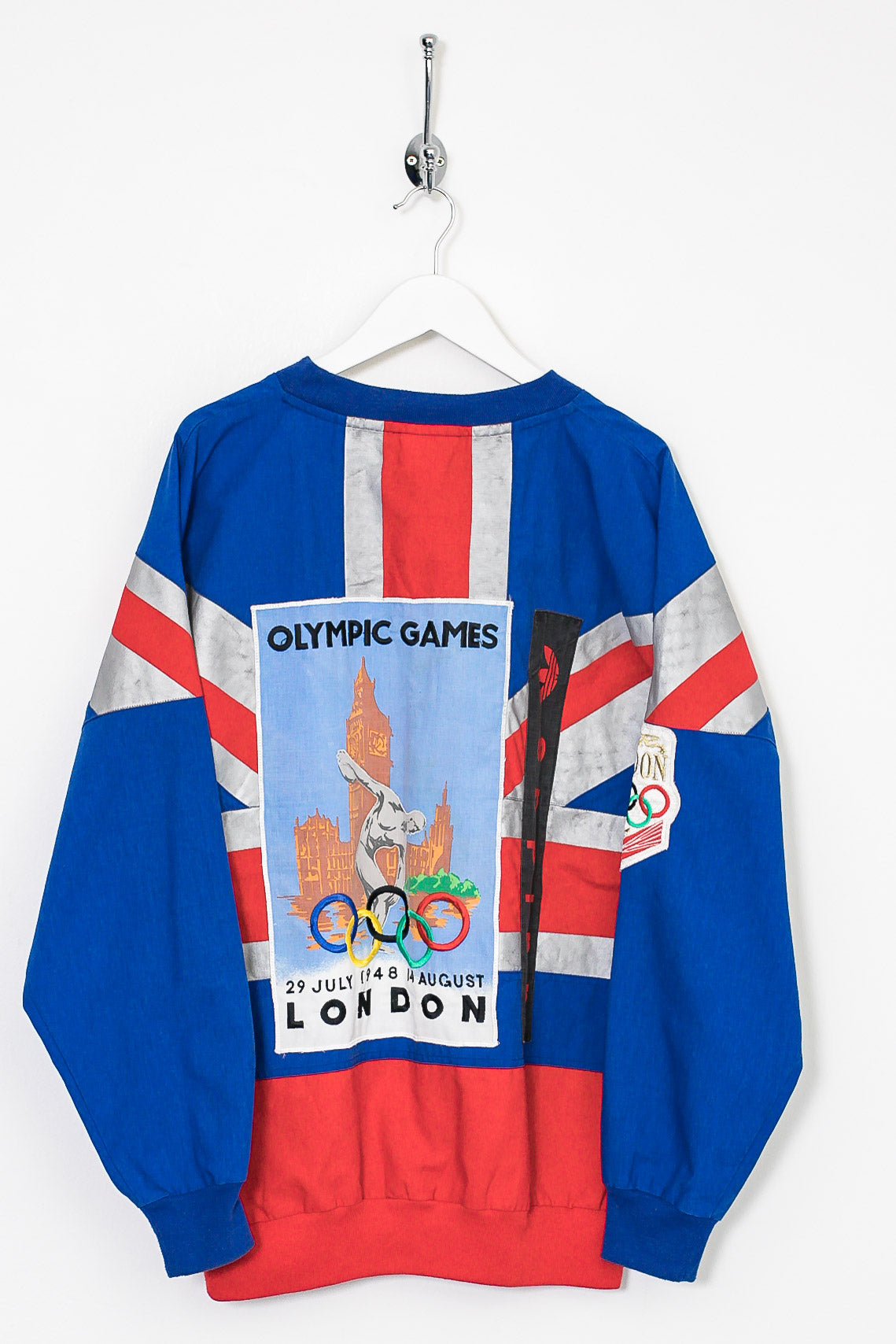 Rare 80s Adidas London 1908 Olympics Sweatshirt (M)