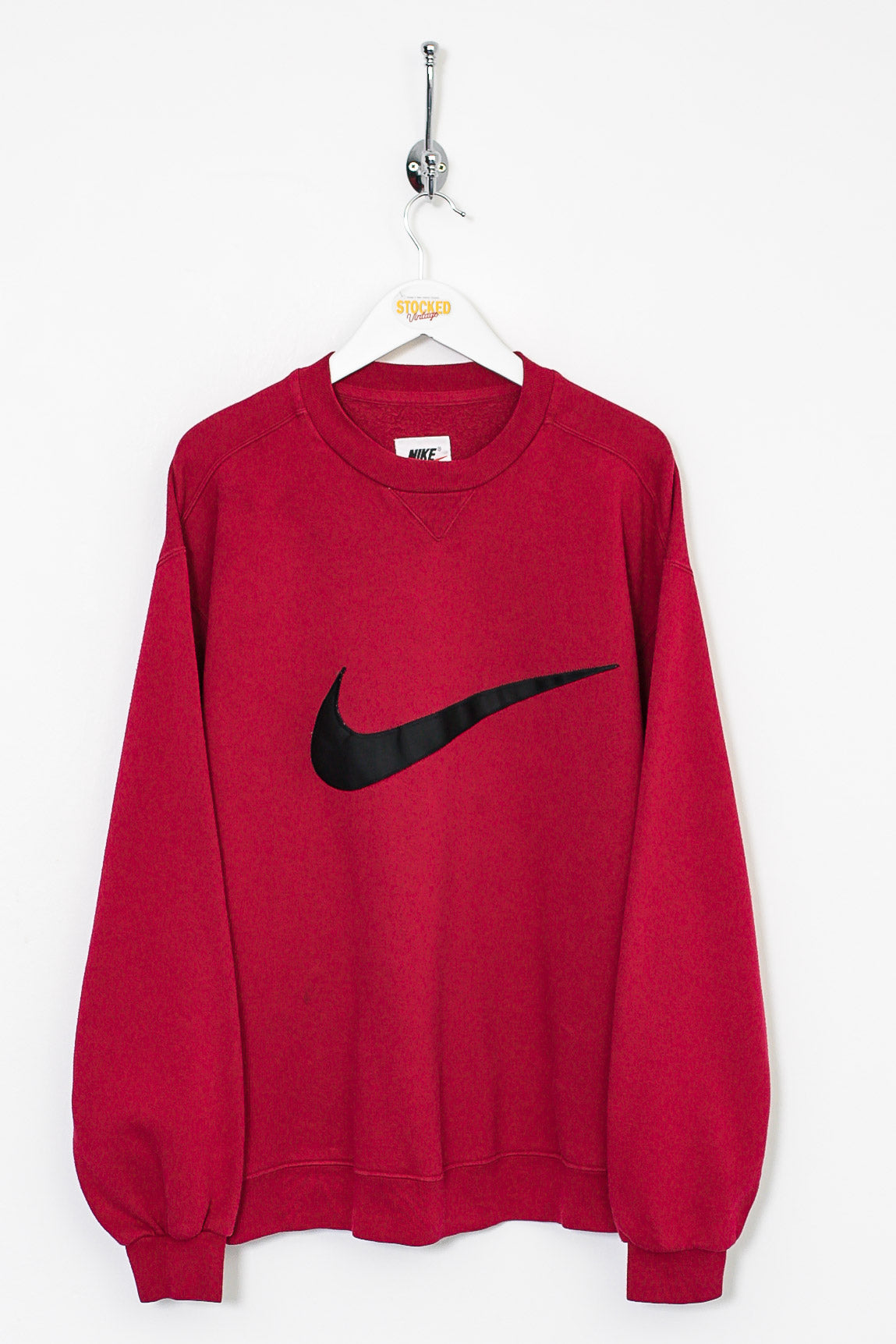 Vintage 90s nike discount big swoosh crewneck sweate