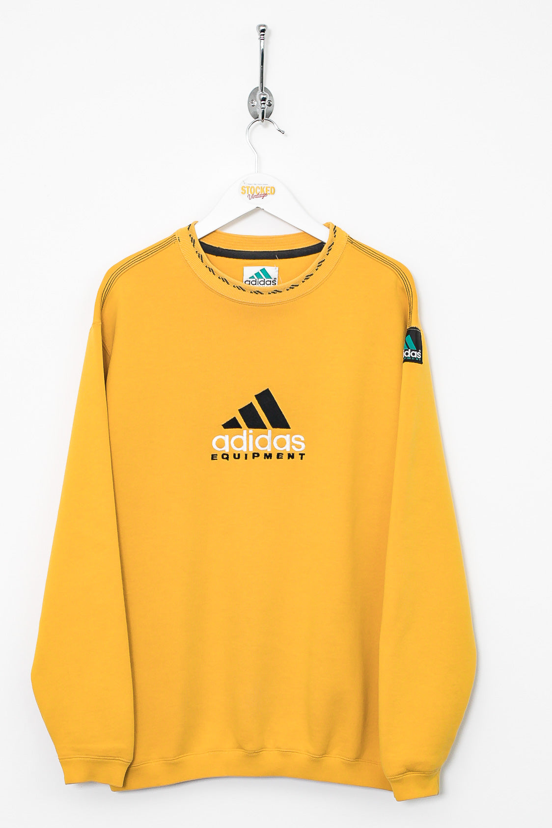 Adidas equipment yellow jumper Clearance