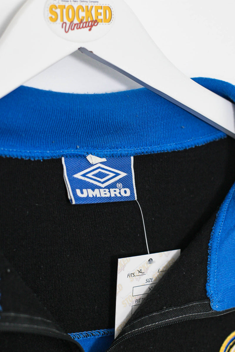 Master diploma Overzicht Portret 1992/94 Umbro Inter Milan 1/4 Zip Sweatshirt (XL) – Stocked Vintage