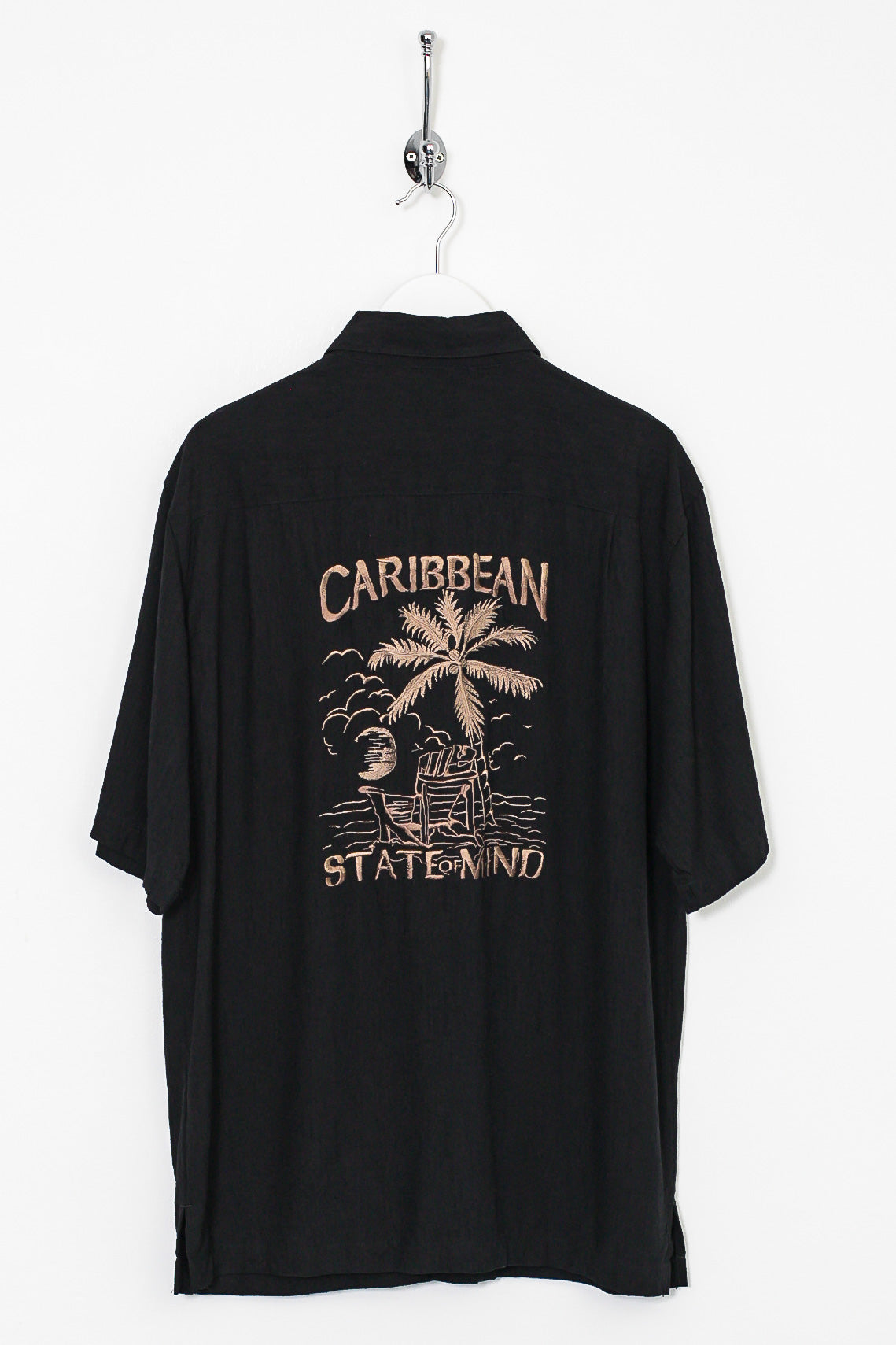 90s Hawaiian Silk Shirt (S)