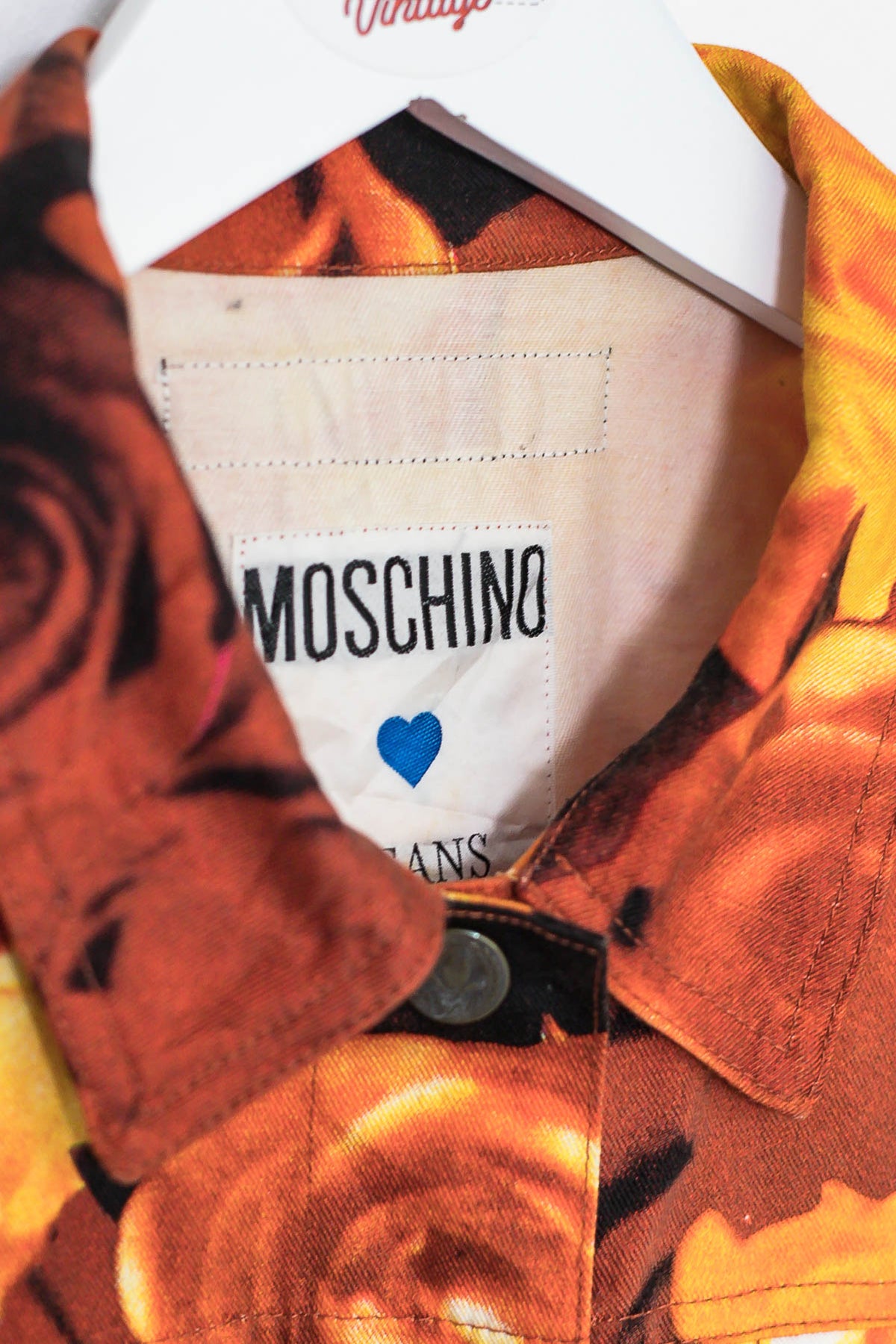 Womens Moschino Cropped Denim Jacket (S)